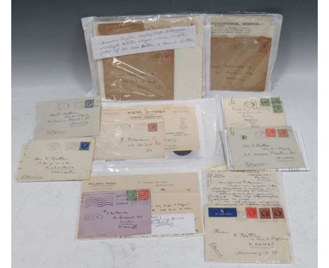 Judaica: Large collection of 1930s letters (in original envelopes) and ephemera relating to Joseph Britanischski of Hackney, 