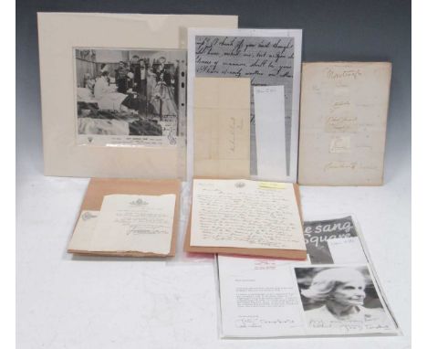 A collection of fifty-three autographs, 1815-1985, spanning the influential early 19th century Wendell Holmes and Lowell fami