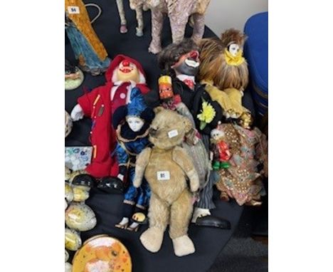 VINTAGE TEDDY, CLOWNS, ETC