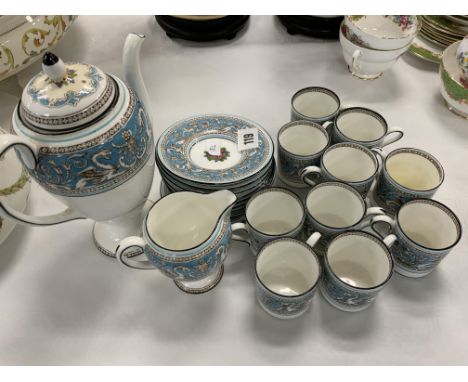 WEDGEWOOD BONE CHINA COFFEE SET FOR 10