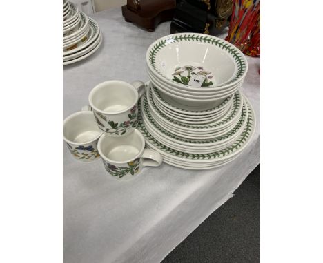 PORT MEIRION BOTANIC GARDEN 4 X DINNER PLATES, SIDE PLATES, BREAD PLATES, BOWLS, CUPS &amp; SAUCERS