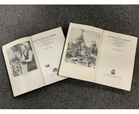 2 VOLUMES SOUTH WALES MINERS 1914-26 BY R PAGE ARNOT