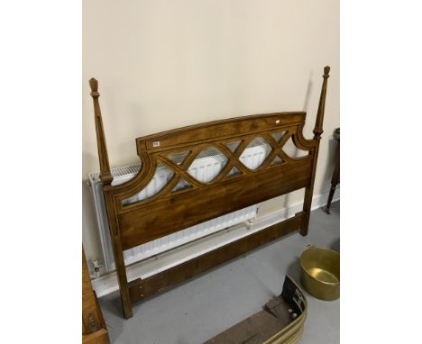 EDWARDIAN MAHOGANY HEADBOARD