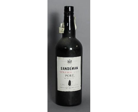 A bottle of Sandeman 1972 Vintage Port, bottled 1974