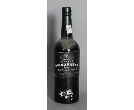 A bottle of Fonseca Guimaraens 1984 Vintage Port, bottled in 1986