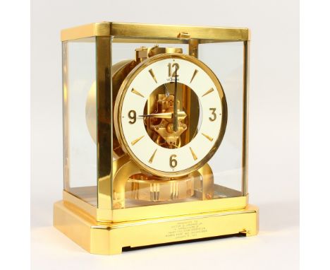 A JAEGER-LECOULTRE ATMOS CLOCK, No. 303619. 23cms high.