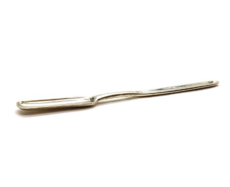 A George II silver marrow scoop,by James Wilks, London 1729,21.5cm long2.08oztCondition ReportCrest engraved Expected light w
