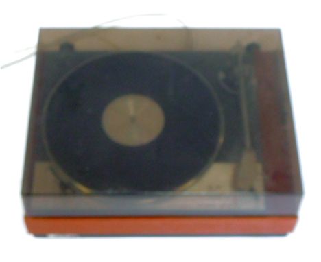 A Goldring Lenco GL75 record player, in teak case.