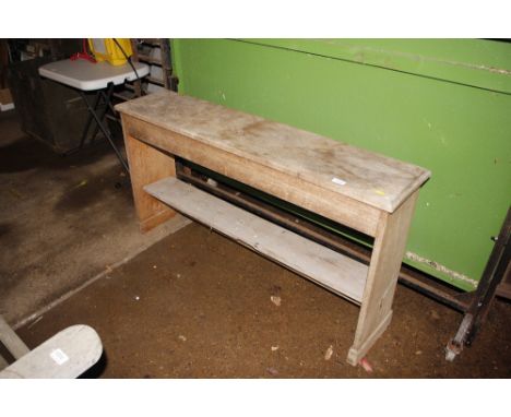 An old wooden bench