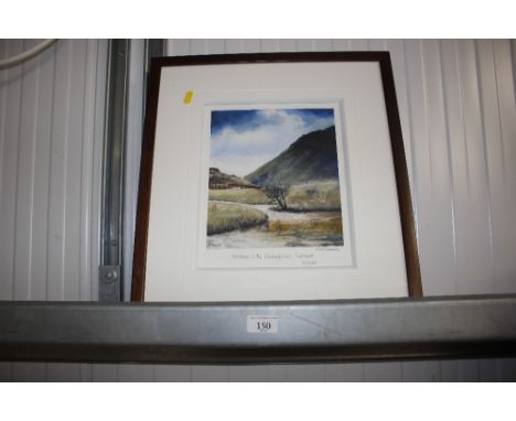 A framed watercolour entitled "Stream in the Grampians Scotland" signed K McGovan