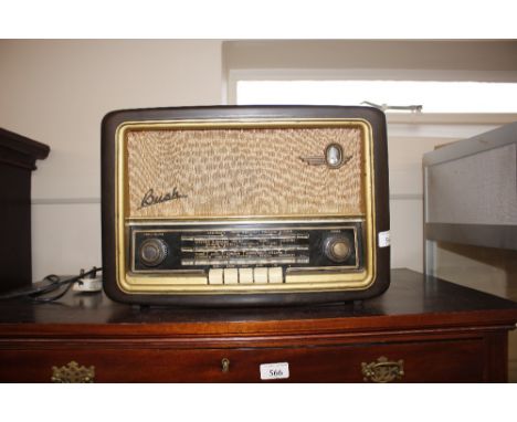 A Bush vintage Bakelite cased radio