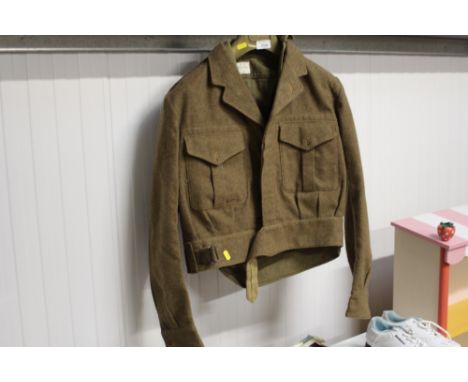 A battledress blouse and shirt
