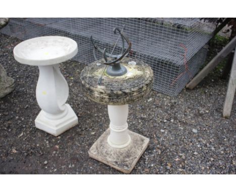 A sundial on precast base 