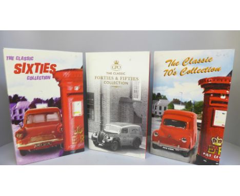 Three Corgi Classic collection sets, Forties &amp; Fifties, Sixties and Seventies 