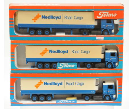 Tekno, a boxed group of 1:50 scale Trucks to include, "Nedlloyd" Issues to include all DAF's- Good to Good Plus (Sun faded) i