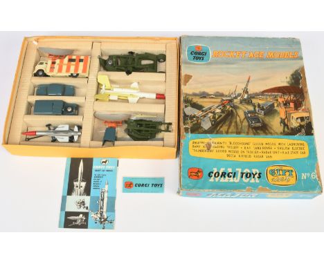 Corgi Toys Military GS6 Gift Set To Include - Land Rover, Standard Vanguard "Staff" Car, Decca Mobile Airfield Scanner, Thund