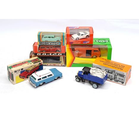 Moskvitch, Volga, Gama &amp; similar, a boxed Car &amp; Commercial group. &nbsp;Although unchecked for completeness condition
