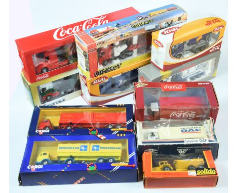 Joal, Corgi, Solido and others similar, a mixed boxed group of commercial vehicles to include, Cararama "Eddie Stobart", Joal