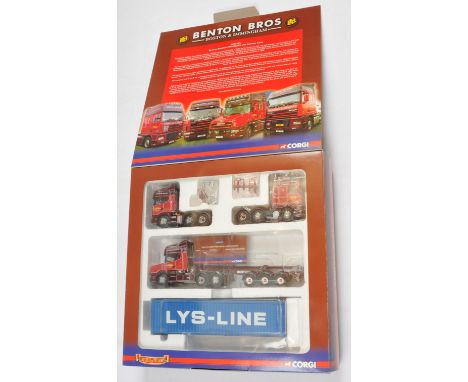Corgi Hauliers of Renown, 1:50 Scale, CC99173 Scania T Topline DAF XF Super Space Cab, Scania Topline, Skeletal Trailer, Cont