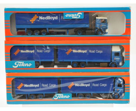 Tekno, a boxed group of 1:50 scale Trucks to include, "Nedlloyd" Issues to include all DAF's - Excellent to Near Mint in Good