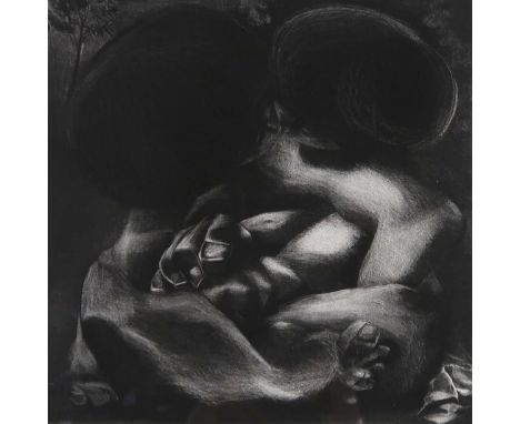 •DAVID MCLAREN (SCOTTISH CONTEMPORARY)  EMBRACING COUPLE  Etching, signed lower left, dated (7/92) and inscribed A/P (artist'