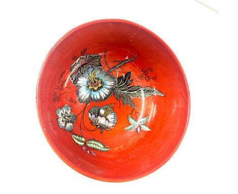 Clarice cliff bowl, af 7.5 inches diameter, a/f 