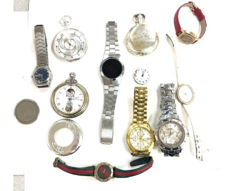 Selection of vintage and later patch/ pocket watch parts 