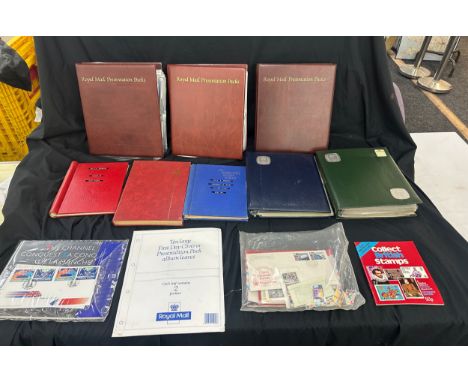 Large selection of assorted vintage and later stamps in albums 