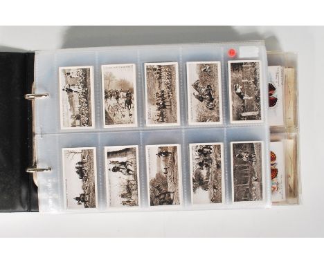 A collection of vintage 20th Century mostly Godfrey Phillips and John Player / Player's cigarette trade cards in full sets st