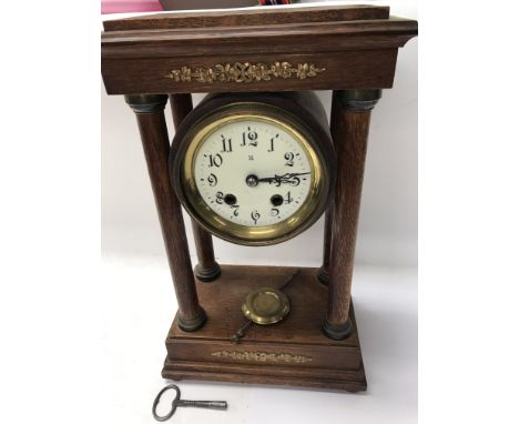 A French four pillar clock.