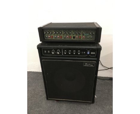 A Carlsbro Cobra 4-90 PA amp head and a Kustom KB100 amplifier (2). NO RESERVE.