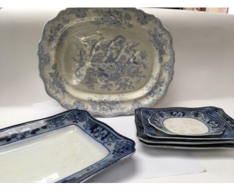 A collection of meat plates.