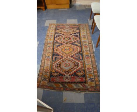 A Vintage Patterned Rug, 174x104cm 