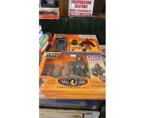 A Collection of Four Action Man Sets to Include Three 30th Anniversary Action Soldier Sets and Navy Seal Commando Accessory S