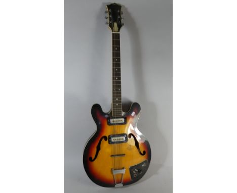 A Vintage Soundmaster Hollow Body Electric Guitar, Neck Re stuck 