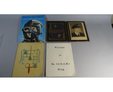 A Royal Air Force Souvenir Book, No.24 SAM Wing Manual, Leather Photoframe 