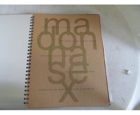 Sex by Madonna - vintage erotic publication by Martin Secker &amp; Warburg 1992 with aluminium metal covers, stamped No003603