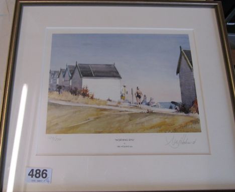 Neil Holland - two limited edition prints The Pier Pavilion, Worthing 101/200 and another Worthing Idyll 129/200 and two othe