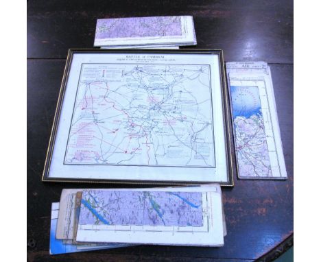 A map print Battle of Cambrai 20/11/1917 Scheme of Employment of the Royal Flying Corps and other loose maps