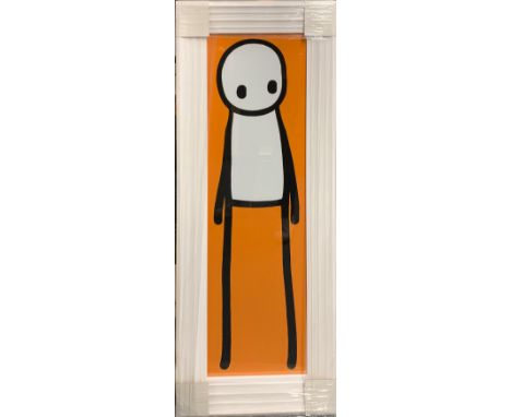 A contemporary framed print, framed size 45 x 106cm.