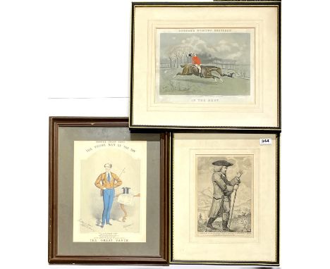 A framed 1786 engraving of Dr. Johnson 'Drawn from the life' and engraved by T. Tretten, frame size 37 x 46cm. Together with 