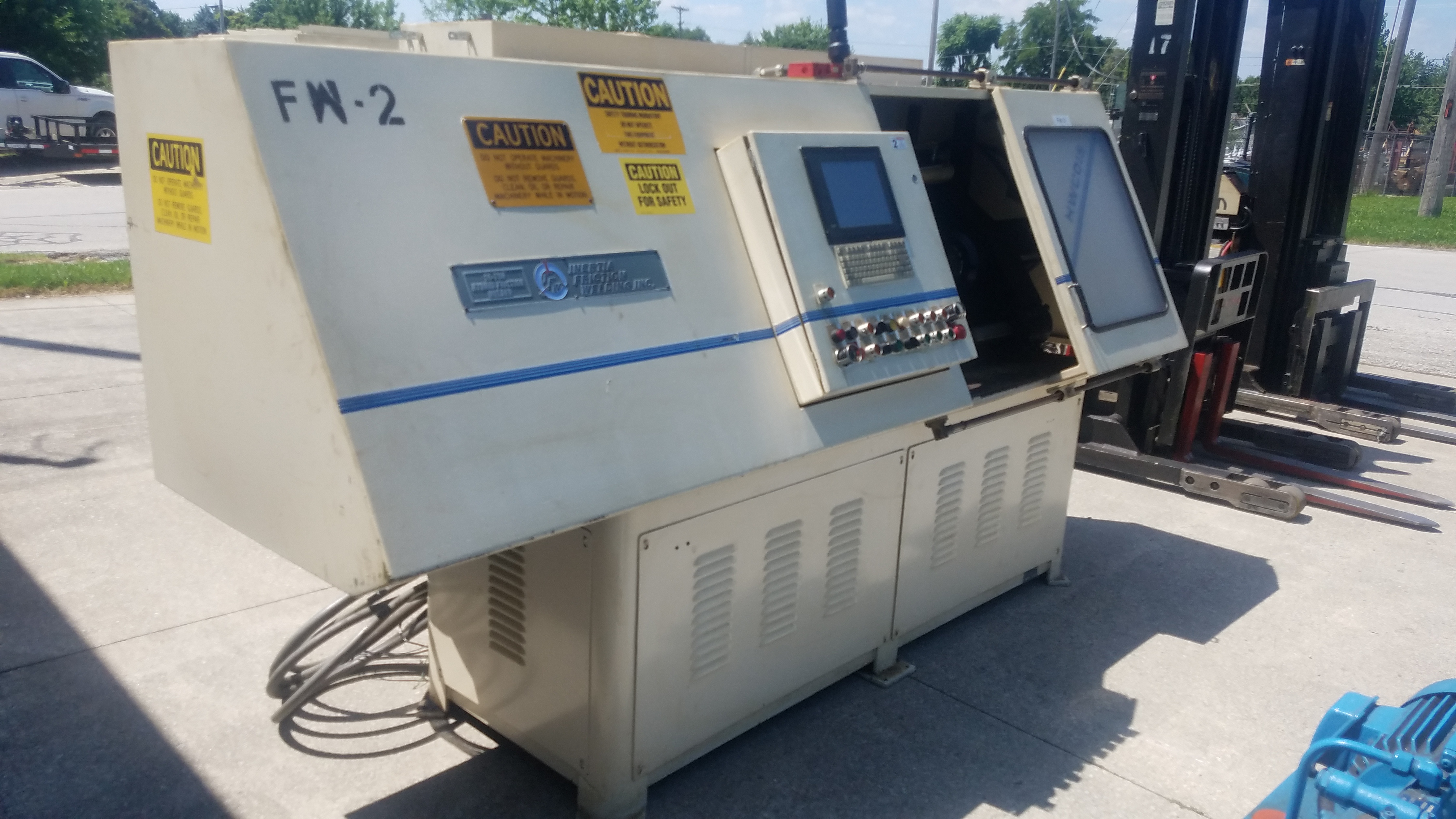 Inertia Friction Welder Model HWC015, 15 Ton Hybrid Friction Welder