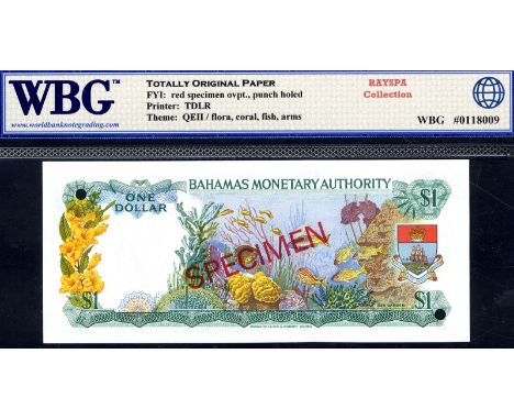 Bahamas, P 26s, P CS2 (1 Dollar t0 100 Dollars), Linzmayer B201as1, Linzmayer BNP201 (1 Dollar - 100 Dollars), Bahamas Moneta