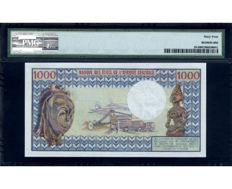 Central African Republic, P 2, Linzmayer B102a, Leclerc/Kolsky 586b, République Centrafricaine, Banque des États de l'Afrique