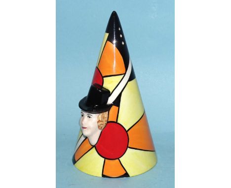 Lorna Bailey, a studio ceramic "Ginger" sugar sifter, 14cm high, a 28th Collectors' Club piece, titled and with blue Collecto