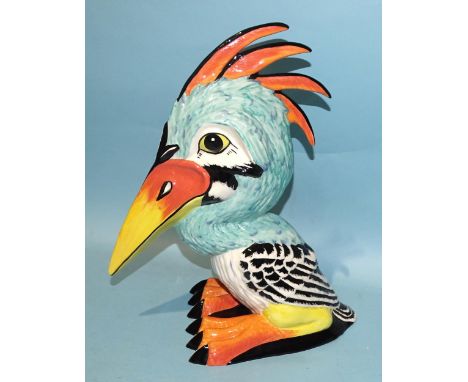 Lorna Bailey, a "Stanley The Stork" limited-edition studio ceramic model no.36/75, 36cm high, factory mark and blue Collector
