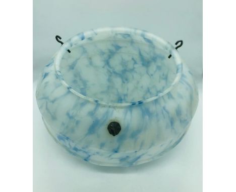 A 1930's Art Deco ceiling lamp shade 