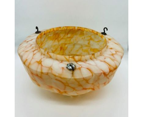 A 1930's Art Deco ceiling lamp shade 