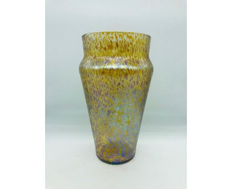 Loetz Candia Papillon iridescent Art Deco glass vase c.1920's 23.5cms H