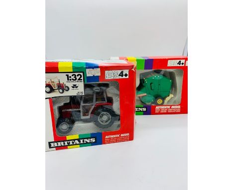 A Britains Tractor and Baler